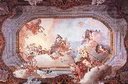 Giovanni Battista Tiepolo Brollopsallegori oil painting reproduction